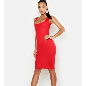 NWT BooHoo Sexy Red Tank Dress
